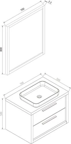 Badplaats Badkamermeubel Set Indiana 70 Cm - Hout Look - Badmeubel Met Spiegel 18 Badplaats Badkamermeubel Set Indiana 70 Cm - Hout Look - Badmeubel Met Spiegel -Merkloos Verkoop 590x1200 1