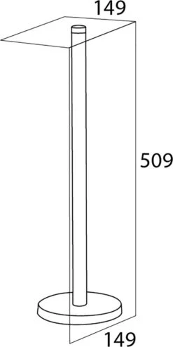 Tiger - Reserverolhouder - Vrijstaand - Zwart 6 Tiger - Reserverolhouder - Vrijstaand - Zwart -Merkloos Verkoop 601x1200