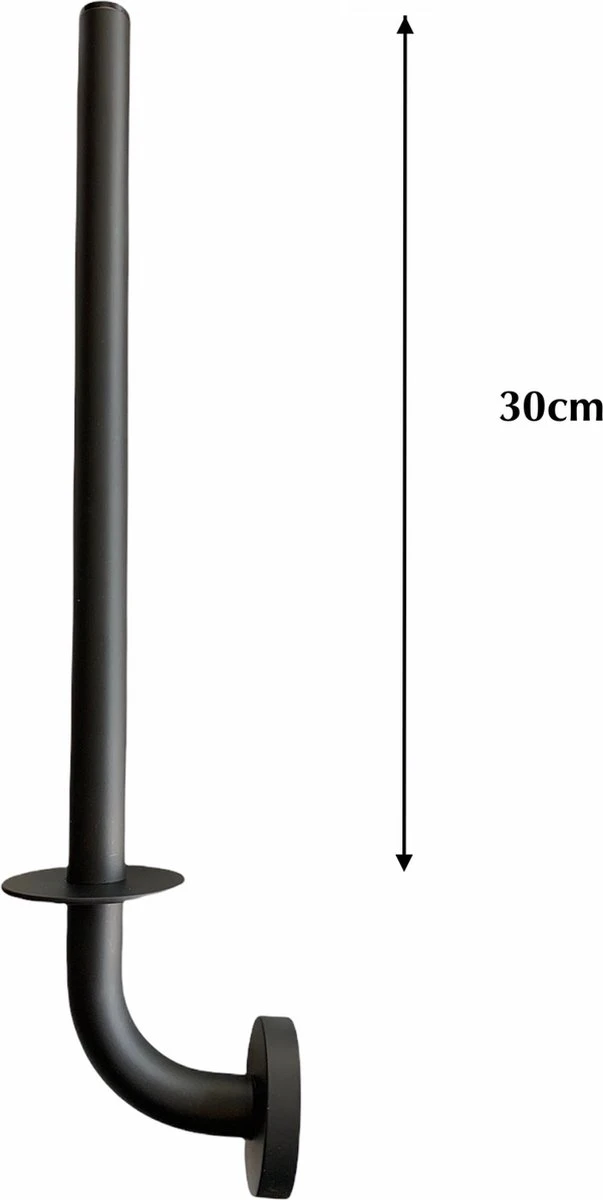 SODEAL Luxe Reserverolhouder Zwart - Reserverolhouder Hangend - Toiletrolhouder Zwart - Wc Rolhouder Zwart 2 SODEAL Luxe Reserverolhouder Zwart - Reserverolhouder Hangend - Toiletrolhouder Zwart - Wc Rolhouder Zwart - Afbeelding 2