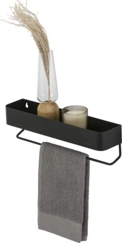 Sealskin Brix - Wandrek Met Handdoekrek 35 Cm - Zwart