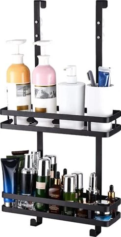 Souiri Doucherek - Stainless Doucherek - Zonder Boren - Doucherek Zwart - Doucherek Hangend - Badkamer Accessoires - RVS - 2 Laags 31 Souiri Doucherek - Stainless Doucherek - Zonder Boren - Doucherek Zwart - Doucherek Hangend - Badkamer Accessoires - RVS - 2 Laags -Merkloos Verkoop 616x1200 2