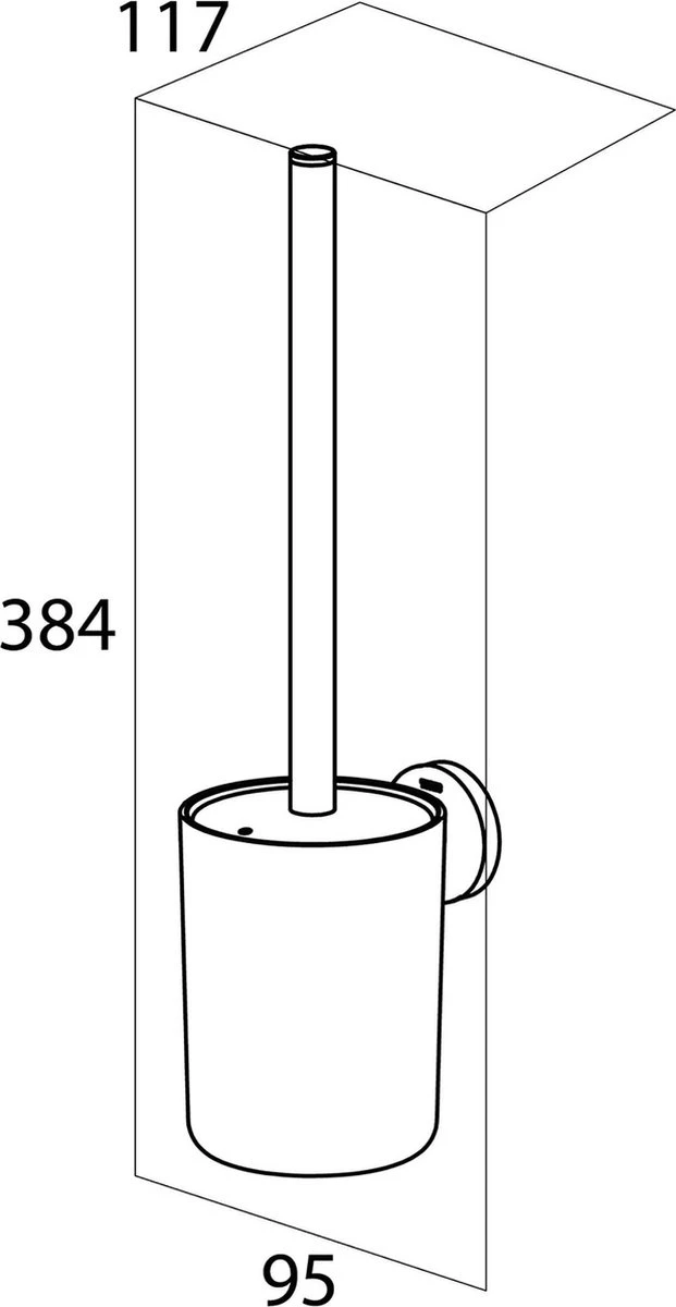 Tiger Urban - Toiletborstel Met Houder - Zwart 11 Tiger Urban - Toiletborstel Met Houder - Zwart - Afbeelding 11