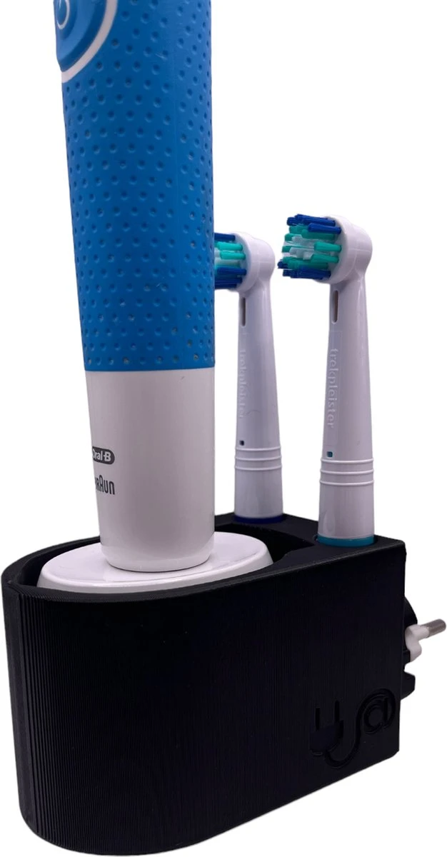 Plugware Oral-B Elektrische Tandenborstelhouder- Opzetborstelhouder - Zwart - Kabelloos Opladen - Badkamer Accessoires - Zonder Boren 7 Plugware Oral-B Elektrische Tandenborstelhouder- Opzetborstelhouder - Zwart - Kabelloos Opladen - Badkamer Accessoires - Zonder Boren - Afbeelding 7