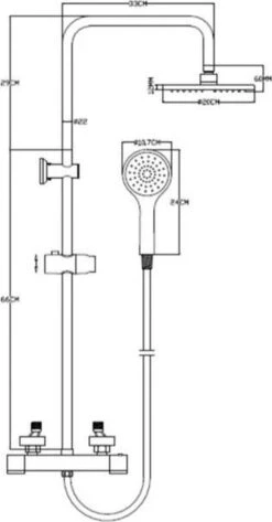 4bathroomz® Regendouche Chroom Met Thermostaatkraan - 20cm Douchekop 15 4bathroomz® Regendouche Chroom Met Thermostaatkraan - 20cm Douchekop -Merkloos Verkoop 626x1200 5