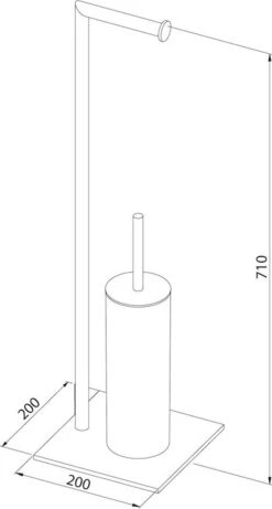 Sealskin Tube - Toiletbutler - Toiletrolhouder - Toiletborstel Met Houder - Vrijstaand - Zwart 13 Sealskin Tube - Toiletbutler - Toiletrolhouder - Toiletborstel Met Houder - Vrijstaand - Zwart -Merkloos Verkoop 643x1200