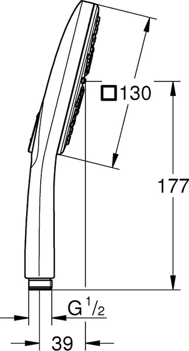 GROHE QuickFix Vitalio Start 250 Regendouche - □ 25 Cm - Vierkant - Met Thermostaatkraan - Chroom - EcoJoy Handdouche 2 GROHE QuickFix Vitalio Start 250 Regendouche - □ 25 Cm - Vierkant - Met Thermostaatkraan - Chroom - EcoJoy Handdouche - Afbeelding 2