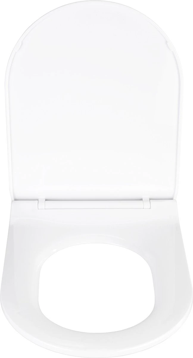 WENKO WC Bril Habos - Wit Thermoplast - Easy-Close Sluiting - Fix-Clip Bevestiging In RVS - Toiletbril - Toiletzitting 2 WENKO WC Bril Habos - Wit Thermoplast - Easy-Close Sluiting - Fix-Clip Bevestiging In RVS - Toiletbril - Toiletzitting - Afbeelding 2