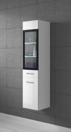 Badplaats Badkamerkast Rio 30 X 30 X 131 Cm - Wit Hoogglans - Hangende Kolomkast Met 2 Deuren 9 Badplaats Badkamerkast Rio 30 X 30 X 131 Cm - Wit Hoogglans - Hangende Kolomkast Met 2 Deuren -Merkloos Verkoop 650x1200 2