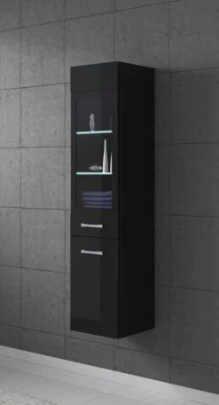 Badplaats Badkamerkast Rio 30 X 30 X 131 Cm - Zwart Hoogglans - Hangende Kolomkast Met 2 Deuren 8 Badplaats Badkamerkast Rio 30 X 30 X 131 Cm - Zwart Hoogglans - Hangende Kolomkast Met 2 Deuren -Merkloos Verkoop 650x1200 3
