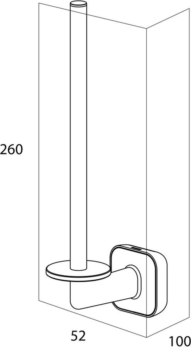 Tiger Carv - Reserverolhouder - Zwart 5 Tiger Carv - Reserverolhouder - Zwart - Afbeelding 5