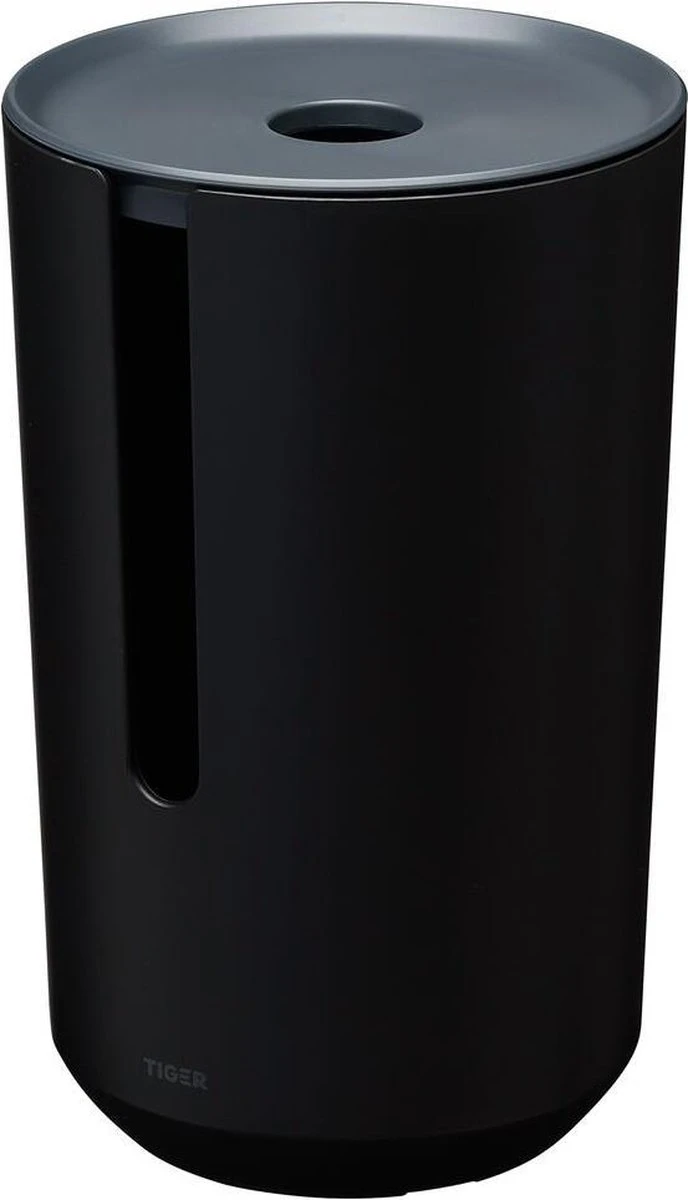 Tiger Tess - Reserverolhouder Met Deksel - Vrijstaand - Zwart / Antraciet 3 Tiger Tess - Reserverolhouder Met Deksel - Vrijstaand - Zwart / Antraciet - Afbeelding 3
