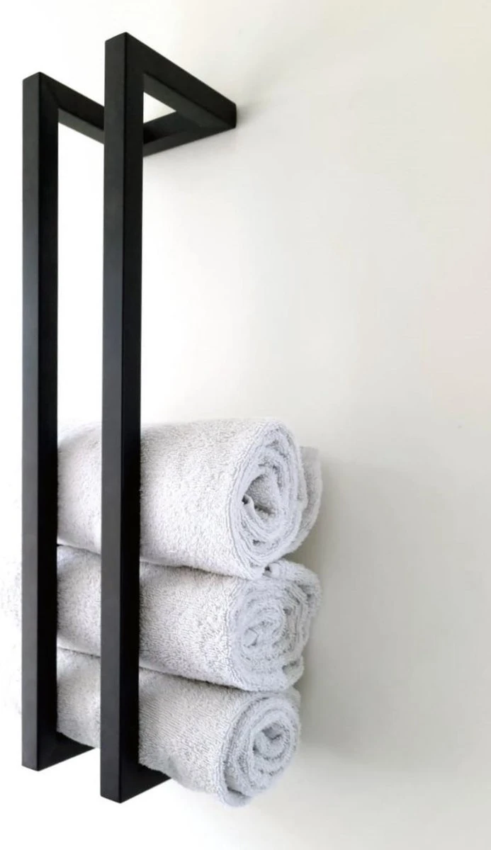 PROSIN® Luxe RVS Wc Rolhouder – Toiletrolhouder – Rollenhouder – Reserverolhouder Zwart – Handdoekrek - Handoekkenrek - Handdoekhouder - Opbergrek – Rek – Mat Zwart – Hangend – Zelfklevend - Modern 2 PROSIN® Luxe RVS Wc Rolhouder – Toiletrolhouder – Rollenhouder – Reserverolhouder Zwart – Handdoekrek - Handoekkenrek - Handdoekhouder - Opbergrek – Rek – Mat Zwart – Hangend – Zelfklevend - Modern - Afbeelding 2