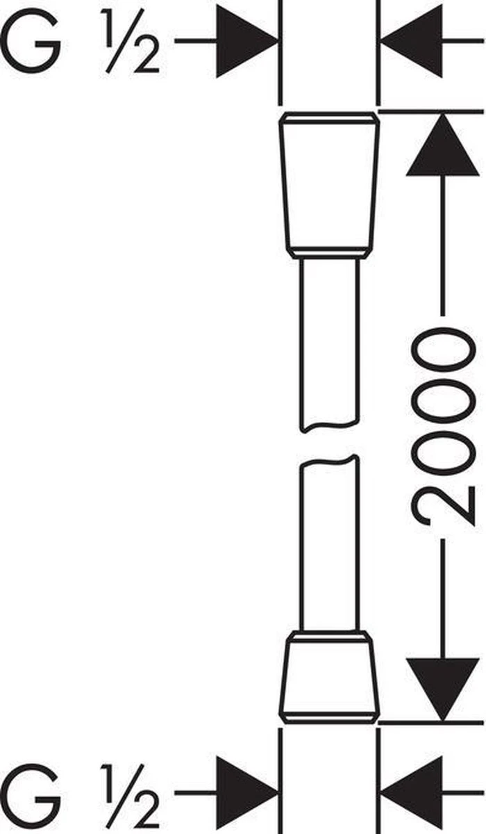 Hansgrohe Isiflex'B Doucheslang - 160 Cm - Chroom 11 Hansgrohe Isiflex'B Doucheslang - 160 Cm - Chroom - Afbeelding 11