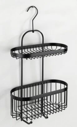 WENKO Doucherek 2-laags Classic Plus Black Mat Zwart - Doucherek Zonder Boren - Doucherek Hangend Zwart 14 WENKO Doucherek 2-laags Classic Plus Black Mat Zwart - Doucherek Zonder Boren - Doucherek Hangend Zwart -Merkloos Verkoop 728x1200 1