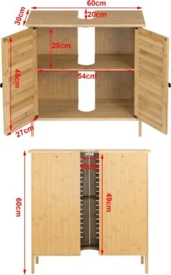 Kamyra® Badkamermeubel Bamboe - Badkamerkast, Wastafelmeubel, Onderkast Wastafel - 60x30x60 Cm - Bamboe 15 Kamyra® Badkamermeubel Bamboe - Badkamerkast, Wastafelmeubel, Onderkast Wastafel - 60x30x60 Cm - Bamboe -Merkloos Verkoop 748x1200 6