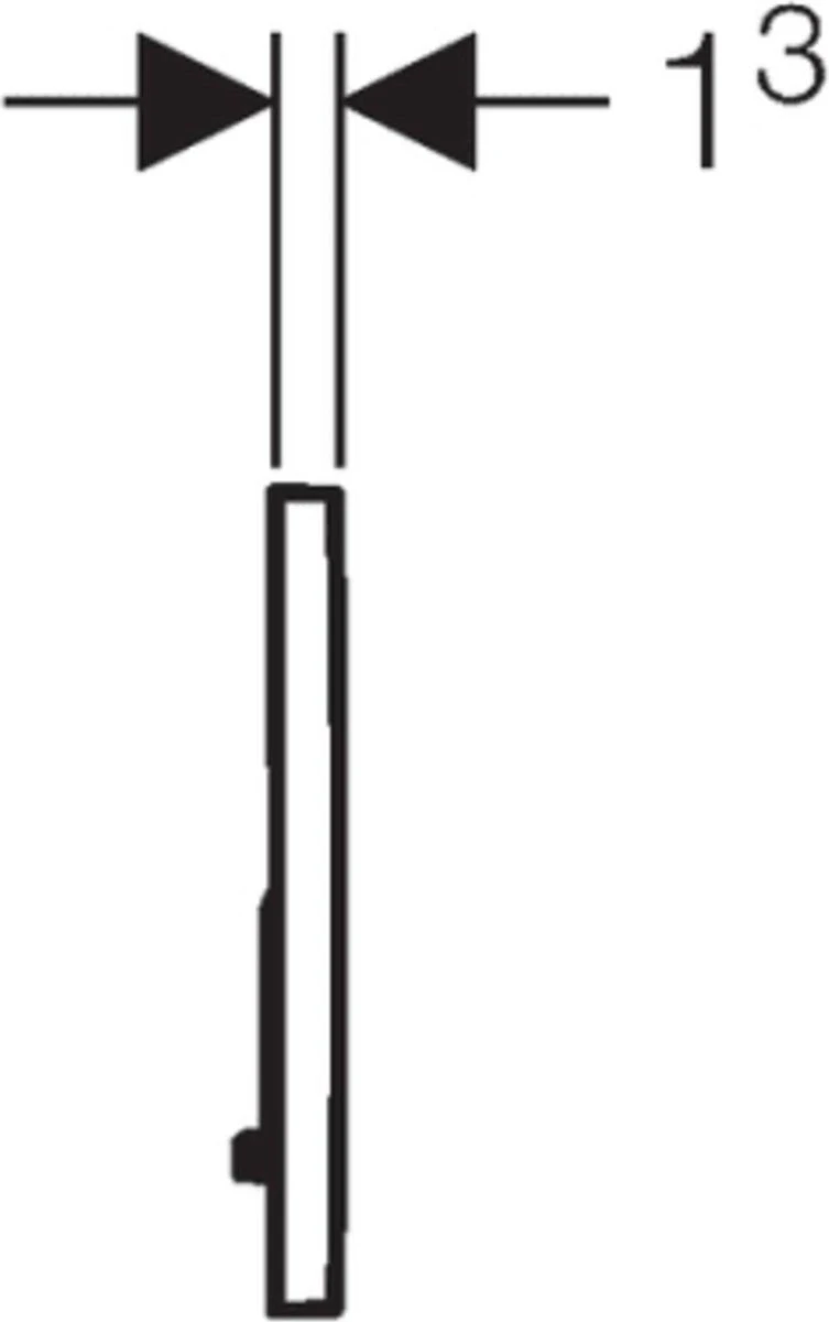 Geberit Sigma 01 Bedieningspaneel - Wit 4 Geberit Sigma 01 Bedieningspaneel - Wit - Afbeelding 4