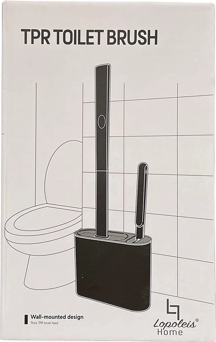 Lopoleis WC Borstel – Toiletborstel – Gesloten Bodem – WC Borstel Met Randreiniger – Siliconen – Zwart – WC Borstel Met Houder – Vrijstaand – Hangend – WC Borstel En Houder 10 Lopoleis WC Borstel – Toiletborstel – Gesloten Bodem – WC Borstel Met Randreiniger – Siliconen – Zwart – WC Borstel Met Houder – Vrijstaand – Hangend – WC Borstel En Houder - Afbeelding 10