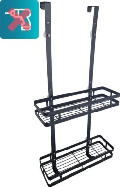 L'eauxe Doucherek Hangend Zonder Boren - Ophangbaar Badkamerrek Aan Douchewand - Opbergrek - Badkamer Accessoires - RVS - Zwart - Cadeau 21 L'eauxe Doucherek Hangend Zonder Boren - Ophangbaar Badkamerrek Aan Douchewand - Opbergrek - Badkamer Accessoires - RVS - Zwart - Cadeau -Merkloos Verkoop 772x1200