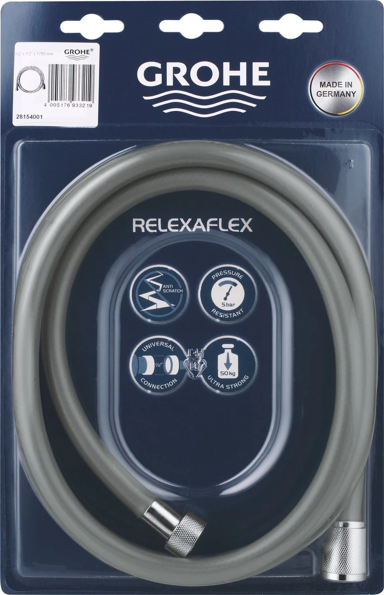 GROHE RelexaFlex Doucheslang - 175 Cm - Chroom 5 GROHE RelexaFlex Doucheslang - 175 Cm - Chroom - Afbeelding 5