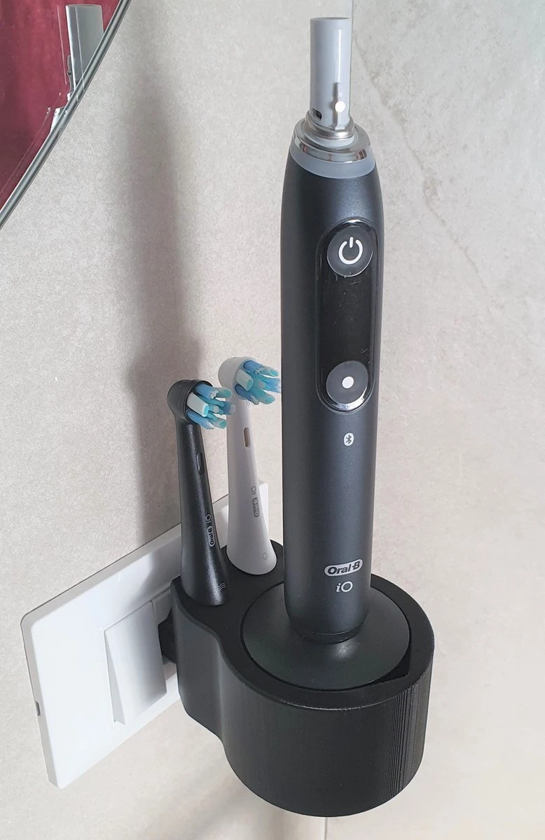 Oral-B IO Series 7 8 9 Elektrische Tandenborstelhouder- Opzetborstelhouder - Kabelloos Opladen - Badkamer Accessoires - Zonder Boren - Wit 6 Oral-B IO Series 7 8 9 Elektrische Tandenborstelhouder- Opzetborstelhouder - Kabelloos Opladen - Badkamer Accessoires - Zonder Boren - Wit - Afbeelding 6