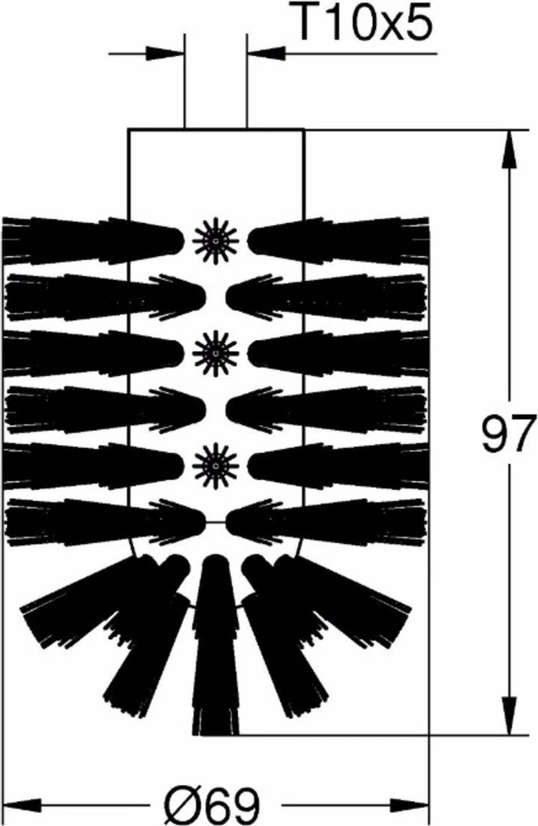 GROHE Essentials Losse Toiletborstel - Wit 2 GROHE Essentials Losse Toiletborstel - Wit - Afbeelding 2