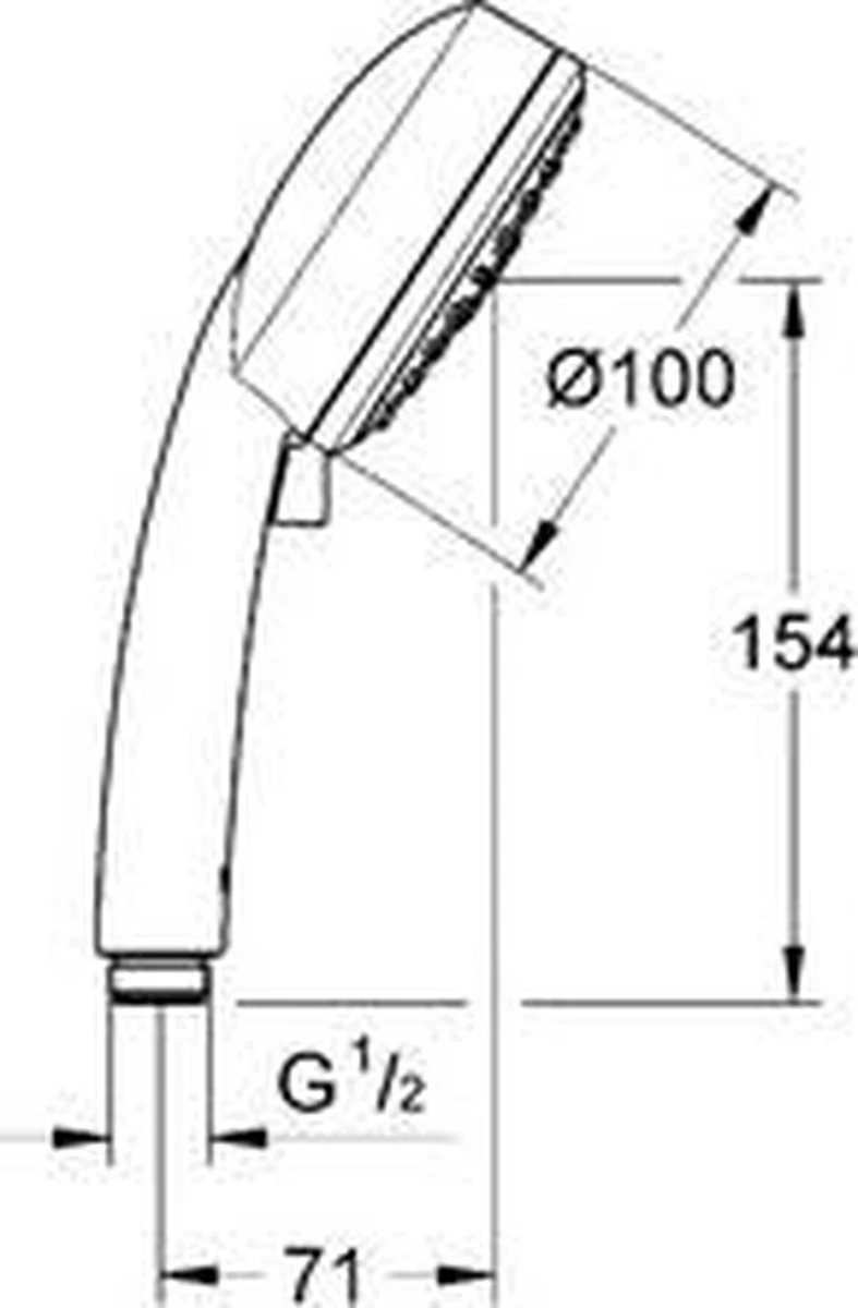 GROHE Vitalio Comfort Douchekop III - Ø 10 Cm - 9,5 L/min 7 GROHE Vitalio Comfort Douchekop III - Ø 10 Cm - 9,5 L/min - Afbeelding 7