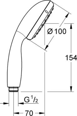 GROHE New Tempesta 100 Douchekop - Ø 10 Cm - 2 Straalstanden - Chroom - 2759710E -Merkloos Verkoop 795x1200