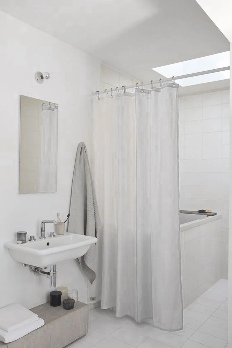 3BMT Douchegordijn Met Ringen - Transparant - 180 X 200 Cm 3 3BMT Douchegordijn Met Ringen - Transparant - 180 X 200 Cm - Afbeelding 3