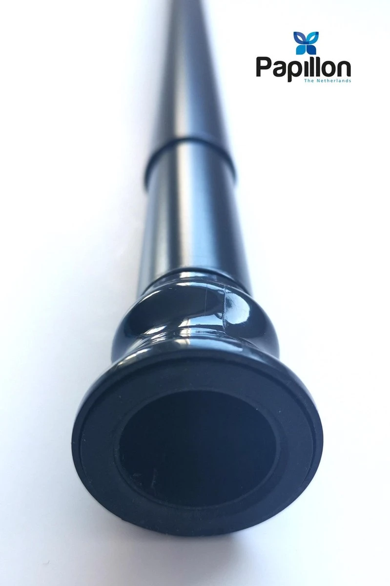 Merkloos Douchegordijnstang - 120-230 Uitschuifbaar - Zwart 2 Merkloos Douchegordijnstang - 120-230 Uitschuifbaar - Zwart - Afbeelding 2