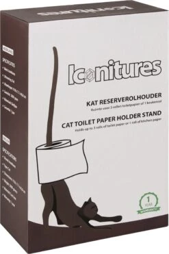KAT Reserverolhouder - Toiletrolstandaard - Keukenrolhouder - WC Rolhouder Staand - Toiletrolhouder Staand - Reserverolhouders - Poes -Merkloos Verkoop 800x1200 23
