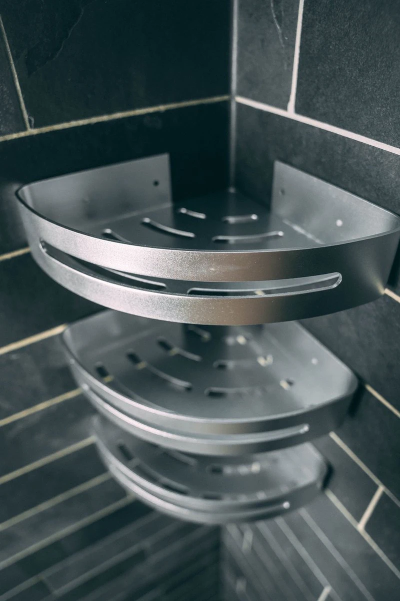 Sens Design Doucherekjes Set Van 3 - Doucherek Zonder Boren - Zilver 13 Sens Design Doucherekjes Set Van 3 - Doucherek Zonder Boren - Zilver - Afbeelding 13