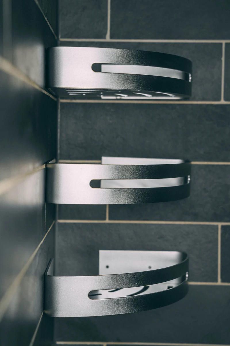 Sens Design Doucherekjes Set Van 3 - Doucherek Zonder Boren - Zilver 14 Sens Design Doucherekjes Set Van 3 - Doucherek Zonder Boren - Zilver - Afbeelding 14