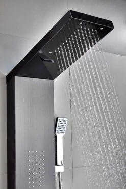 Badplaats Douchepaneel Aras - Zwart - Regendouche Met Mengkraan En Douchekop 7 Badplaats Douchepaneel Aras - Zwart - Regendouche Met Mengkraan En Douchekop -Merkloos Verkoop 800x1200 54