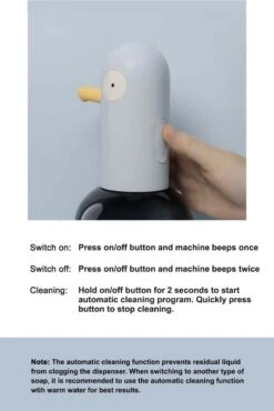 MUID Duck- Automatische Zeepdispenser - Handwas Schuimzeepdispenser Voor Kinderen - Zeeppompje-Oplaadbaar-Foam Technologie- Touchless Infrarood Sensor-Lichtblauw - 400ml - 10.35cm*11.5cm*19.5cm 12 MUID Duck- Automatische Zeepdispenser - Handwas Schuimzeepdispenser Voor Kinderen - Zeeppompje-Oplaadbaar-Foam Technologie- Touchless Infrarood Sensor-Lichtblauw - 400ml - 10.35cm*11.5cm*19.5cm -Merkloos Verkoop 801x1200