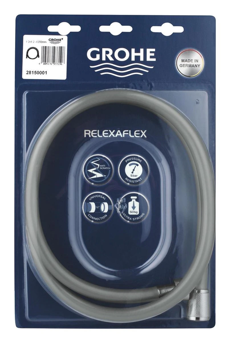 GROHE Relexaflex Doucheslang - 125 Cm - Chroom 3 GROHE Relexaflex Doucheslang - 125 Cm - Chroom - Afbeelding 3