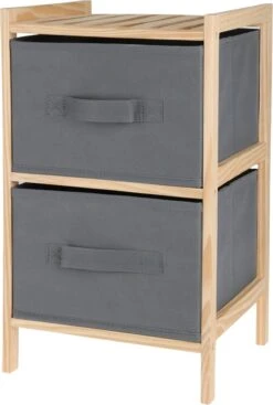 Bathroom Solutions Badkamerkastje/opbergkastje - 2-laags - 28 X 25 X 46 Cm