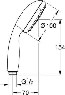 GROHE New Tempesta 100 Douchekop - Ø 10 Cm - 2 Straalstanden - Chroom - 2759710E -Merkloos Verkoop 814x1200 3