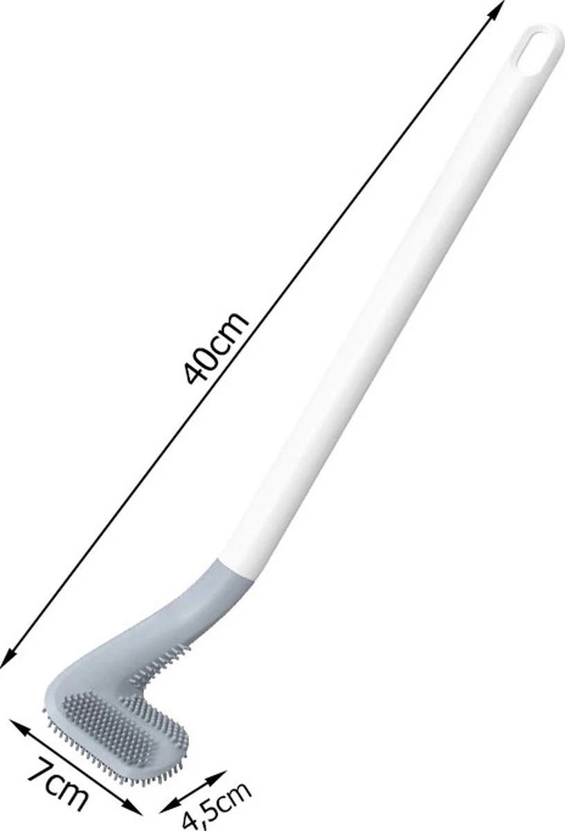 Merkloos Siliconen Toilet Borstel - Toilet Haak - Siliconen Wc Borstel 5 Merkloos Siliconen Toilet Borstel - Toilet Haak - Siliconen Wc Borstel - Afbeelding 5