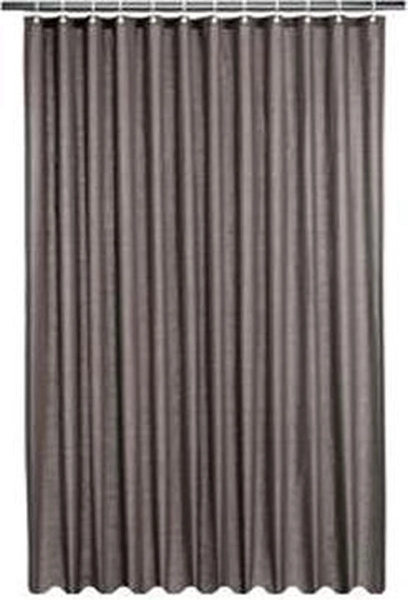 Papillon - Textiel Douchegordijn - Antraciet - 180x180 Cm 1 Papillon - Textiel Douchegordijn - Antraciet - 180x180 Cm