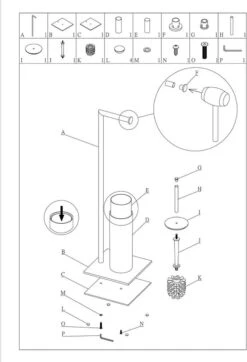 Sealskin Tube - Toiletbutler - Toiletrolhouder - Toiletborstel Met Houder - Vrijstaand - Zwart 14 Sealskin Tube - Toiletbutler - Toiletrolhouder - Toiletborstel Met Houder - Vrijstaand - Zwart -Merkloos Verkoop 818x1200 1