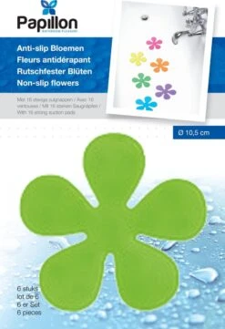 Papillon Antislip Bloemen Voor In Douche Of Bad - 6 Stuks Assorti Kleuren Pvc -Merkloos Verkoop 820x1200 3