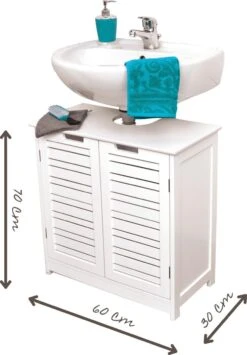 Merkloos Stockholm - Wastafel Onderkast - Wastafelmeubel - Badkamerkast - Wit - H70 X B60 X D30 - Badkamer Onderkast 5 Merkloos Stockholm - Wastafel Onderkast - Wastafelmeubel - Badkamerkast - Wit - H70 X B60 X D30 - Badkamer Onderkast -Merkloos Verkoop 836x1200 1