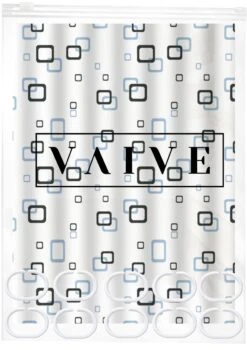 VAIVE Douchegordijn Blauw 180x200 - Anti Schimmel - Douchegordijnen - Ringen -Merkloos Verkoop 848x1200 10