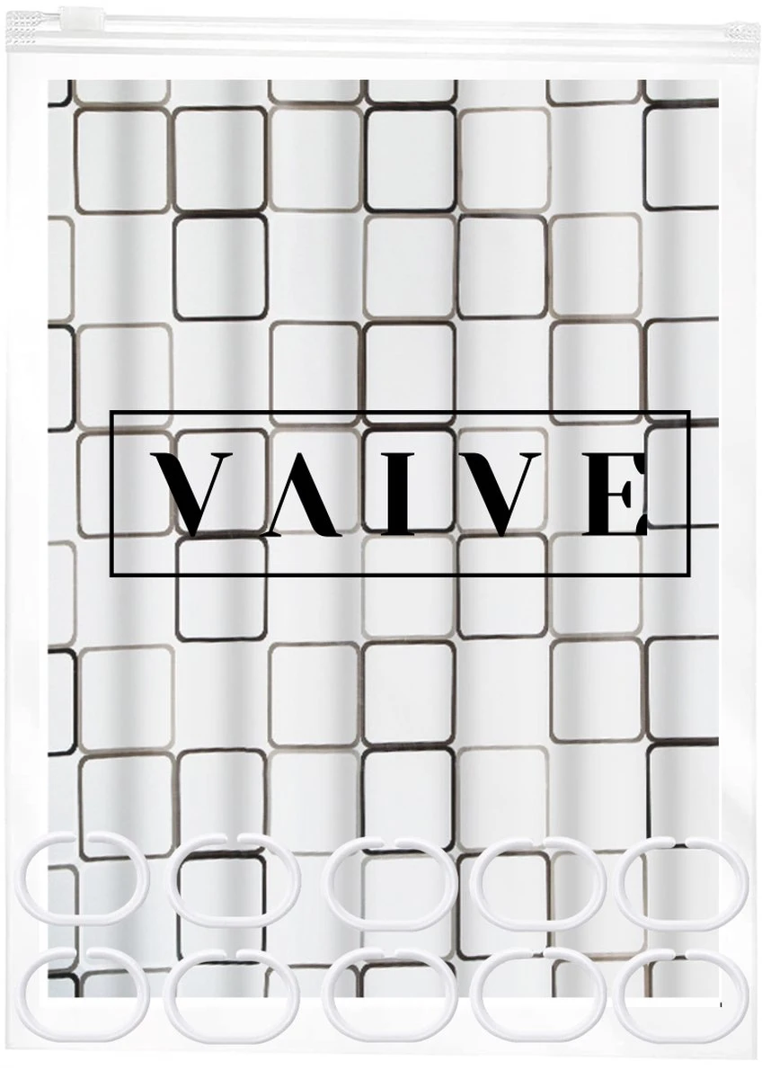 VAIVE Douchegordijn 180x200 - Anti Schimmel - Douchegordijnen 5 VAIVE Douchegordijn 180x200 - Anti Schimmel - Douchegordijnen - Afbeelding 5