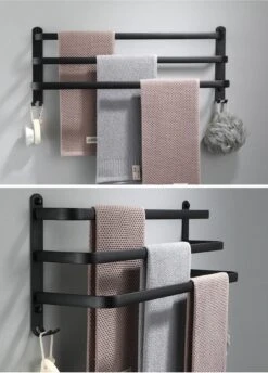 Handdoekrek Zwart - 3 Laags - Inclusief Montagemateriaal - Handdoekrek Badkamer - Handdoekstang 8 Handdoekrek Zwart - 3 Laags - Inclusief Montagemateriaal - Handdoekrek Badkamer - Handdoekstang -Merkloos Verkoop 861x1200 1
