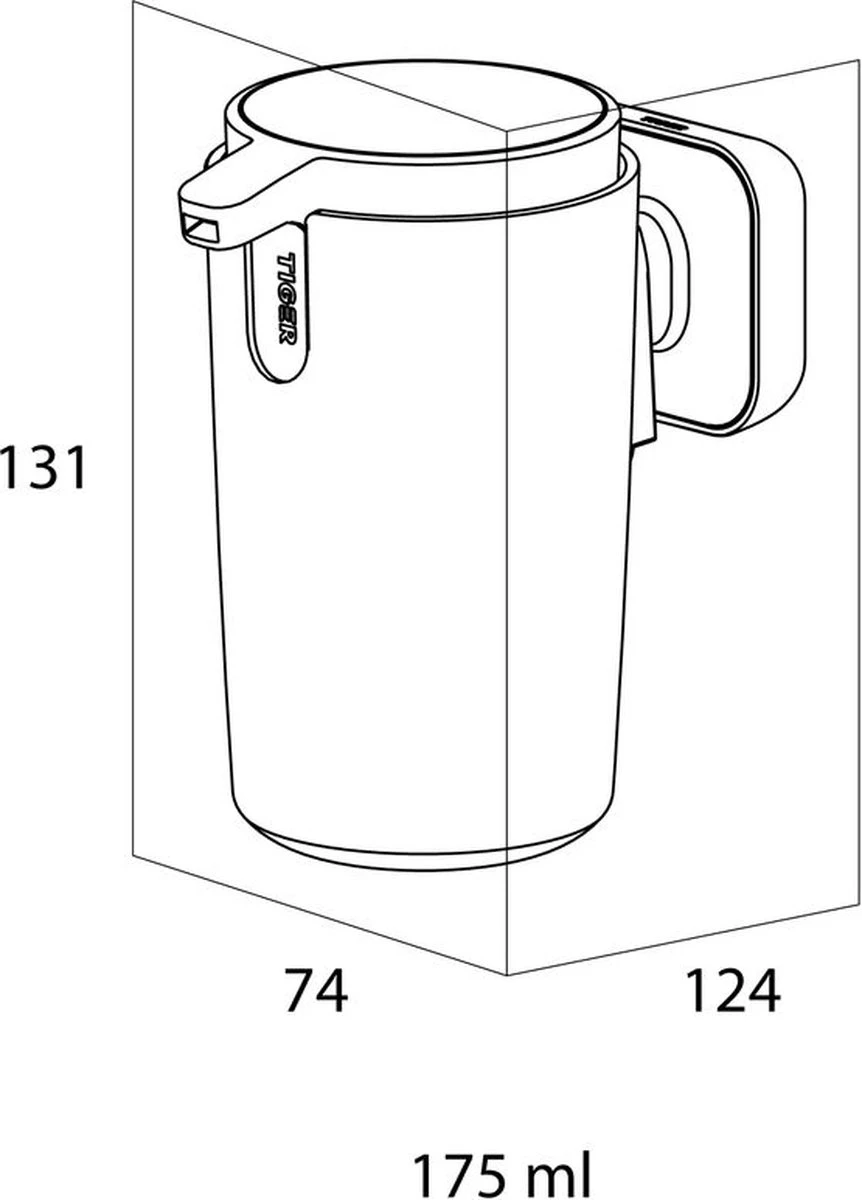Tiger Carv - Zeepdispenser 175 Ml - Zwart 2 Tiger Carv - Zeepdispenser 175 Ml - Zwart - Afbeelding 2