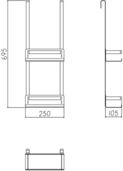 VDN Stainless Doucherek Zonder Boren - Doucherek Hangend - Doucherek Zwart - RVS - Doucherek Aan Douchewand - 2 Laags 10 VDN Stainless Doucherek Zonder Boren - Doucherek Hangend - Doucherek Zwart - RVS - Doucherek Aan Douchewand - 2 Laags -Merkloos Verkoop 862x1200