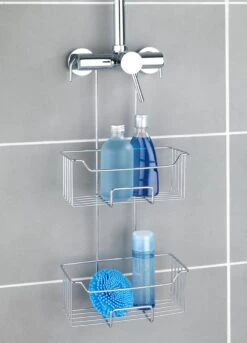 WENKO Doucherek Milo 2-laags 25x55cm RVS Glanzend - Doucherek Zonder Boren - Doucherek Hangend 11 WENKO Doucherek Milo 2-laags 25x55cm RVS Glanzend - Doucherek Zonder Boren - Doucherek Hangend -Merkloos Verkoop 863x1200 2