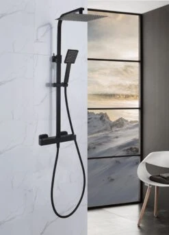 4bathroomz® Zwarte Regendouche Met Thermostaatkraan - 30 Cm Vierkant 10 4bathroomz® Zwarte Regendouche Met Thermostaatkraan - 30 Cm Vierkant -Merkloos Verkoop 864x1200 1