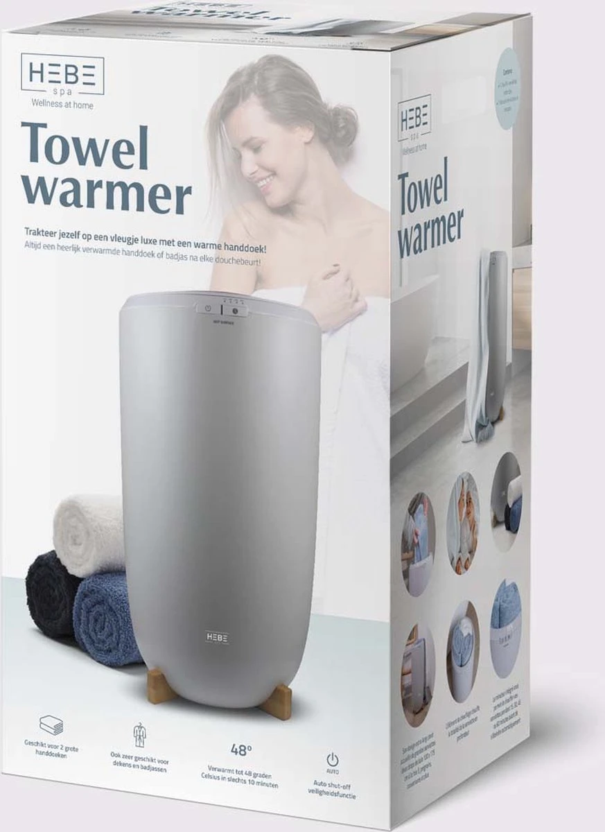 HEBE Towel Heater - Handdoeken Warmer - Welness Thuis - Grijs 7 HEBE Towel Heater - Handdoeken Warmer - Welness Thuis - Grijs - Afbeelding 7